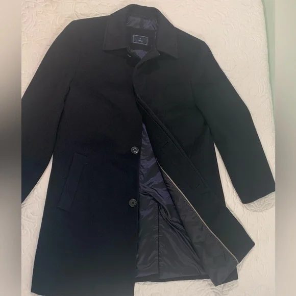 Sayki Men’s Wool Blend Jacket Coat Size Small Pre-Owned EUC - Picture 3 of 10